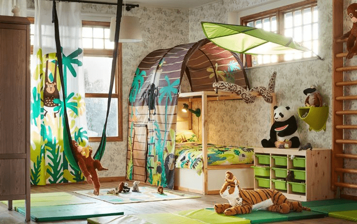 Jungle Adventure Bedroom Idea for kids