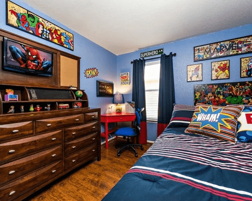 Superhero Hideout bedroom for children